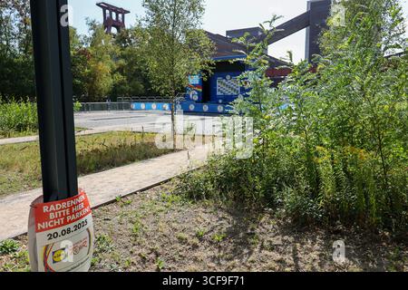 Podium Siegerehrung Einzelzeitfahren ITT Prolog über 3, 1 km Lidl Deutschland Tour 2025 Uhr 20. August rund um das UNESCO Weltkulturerbe die Zeche Zollverein und Kokerei Zollverein in Essen (Ruhrgebiet, Essen, Deutschland). Es war sterben 40. Deutschland Tour. Klassifizierung: 2.Pro, Rennkategorie: ME - Herren Elite, Punkteskala: 2.pro.Stage, UCI-Skala: UCI.WR.Pro.Stage - 2023-2025. Radsport UCI ProSeries Men Elite Deutschland Tour 2025 Prolog am 20.08.2025. Radfahren Im Individial Time Trial Stockfoto