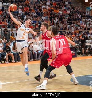 Almere, Niederlande. August 2025. ALMERE, NIEDERLANDE - 20. AUGUST: Sander Hollanders aus den Niederlanden während des Spiels zwischen den Niederlanden und Bulgarien für die wm-Qualifikation 2027 im Topsportcentrum am 20. August 2025 in Almere, Niederlande. (Foto von Henk Seppen/Orange Pictures) Credit: Orange Pics BV/Alamy Live News Stockfoto