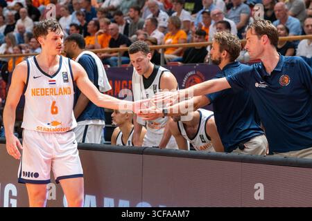 Almere, Niederlande. August 2025. ALMERE, NIEDERLANDE - 20. AUGUST: Sander Hollanders aus den Niederlanden während des Spiels zwischen den Niederlanden und Bulgarien für die wm-Qualifikation 2027 im Topsportcentrum am 20. August 2025 in Almere, Niederlande. (Foto von Henk Seppen/Orange Pictures) Credit: Orange Pics BV/Alamy Live News Stockfoto