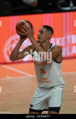 Almere, Niederlande. August 2025. ALMERE, NIEDERLANDE - 20. AUGUST: Jesse Edwards aus den Niederlanden während des Spiels zwischen den Niederlanden und Bulgarien für die wm-Qualifikation 2027 im Topsportcentrum am 20. August 2025 in Almere, Niederlande. (Foto von Henk Seppen/Orange Pictures) Credit: Orange Pics BV/Alamy Live News Stockfoto