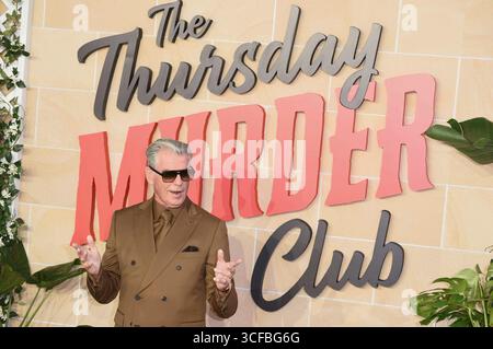 Pierce Brosnan bei der Premiere des Netflix filmt The Thursday Murder Club im Cineworld Leicester Square. London, 21.08.2025 *** Pierce Brosnan bei der Premiere des Netflix-Films The Thursday Murder Club im Cineworld Leicester Square London, 21 08 2025 Foto:XS.xVasx/xFuturexImagex thursday 5896 Stockfoto