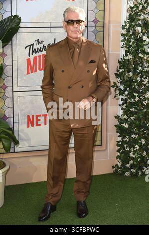 Pierce Brosnan bei der Premiere des Netflix filmt 'The Thursday Murder Club' im Cineworld Leicester Square. London, 21.08.2025 Stockfoto