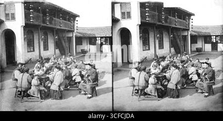 Peking, Provinz Pechili, China: Eine Missionsschule, 1869. Stockfoto