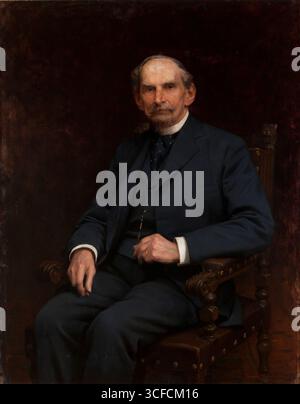 Porträt von Florian Ziemialkowski, 1897. Polnischer Rechtsanwalt, Unabhängigkeitsaktivist, demokratischer Politiker, erster Präsident von Lemberg nach der Autonomie Galiciens, Mitglied des Legislativsejms, des Galicischen Nationalsejms, des Österreichischen Staatsrats, Mitglied des österreichischen Lords und des österreichischen Ministers für Galicien. Stockfoto