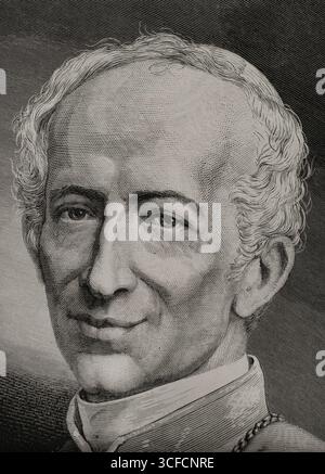 Papst Leo XIII., 1878. Leo XIII. (1810–1903) war von 1878 bis zu seinem Tod 1903 Papst. Von „La Ilustración Española y Americana“, 1878. Stockfoto