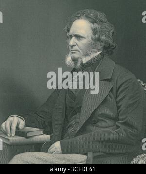 Edward Geoffrey Smith-Stanley 14. Earl of Derby KG PC (29. März 1799 bis 23. Oktober 1869) – englischer Staatsmann, dreimal Premierminister des Vereinigten Königreichs und bis heute der am längsten dienende Führer der Konservativen Partei – bekannt vor 1834 als Edward Stanley und von 1834 bis 1851 als Lord Stanley – Foto undatiert Stockfoto