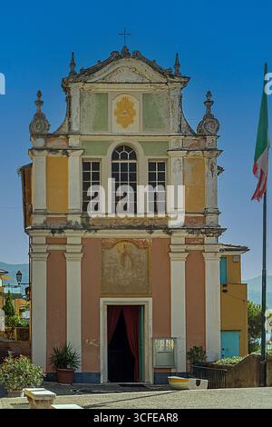 Katholische Kirche in Santa Margherita Ligure in Italien Stockfoto