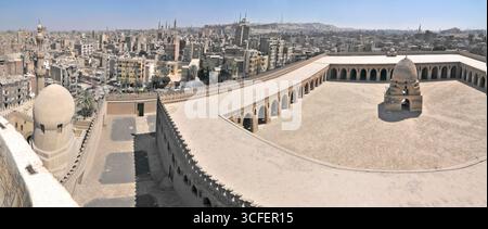 Die älteste historische Moschee von Ibn Tulun Kairo, Ägypten Stockfoto