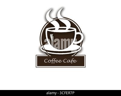 Logo des Coffee Shop. Premium Coffee Shop oder Coffee Brand Symbol & Vektor. Stock Vektor