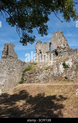 Montgomery Castle, Powys, Wales Stockfoto