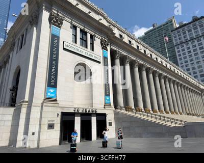 Moynihan Train Hall und U.S. General Post Office, James A. Farley Building, Außengebäude, Eighth Avenue, Manhattan, New York City, New York, USA Stockfoto