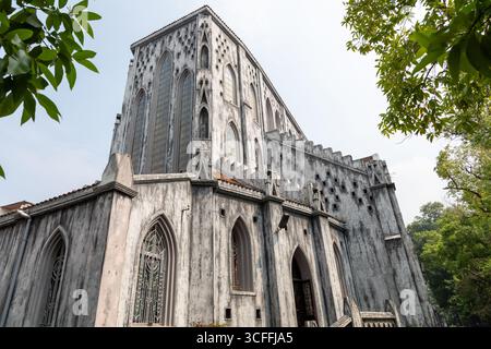 St. Joseph's Cathedral, Hanoi. Im gotischen mittelalterlichen Stil Stockfoto