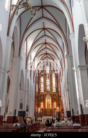 St. Joseph's Cathedral, Hanoi. Im gotischen mittelalterlichen Stil Stockfoto