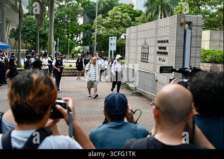 Verteidigt in Hongkong 47 Demokraten-Fall Urteil und Urteil Stockfoto