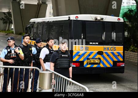 Verteidigt in Hongkong 47 Demokraten-Fall Urteil und Urteil Stockfoto
