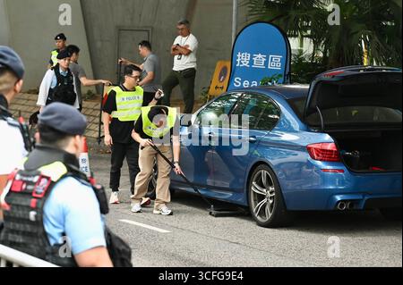 Verteidigt in Hongkong 47 Demokraten-Fall Urteil und Urteil Stockfoto