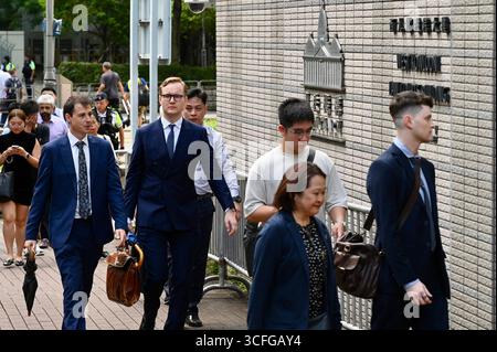Verteidigt in Hongkong 47 Demokraten-Fall Urteil und Urteil Stockfoto