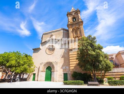 Kirche Madonna von Trapani oder Wallfahrtskirche Maria Santissima Annunziata. Trapani ist eine Stadt an der Westküste der Insel Sizilien in Italien. Stockfoto