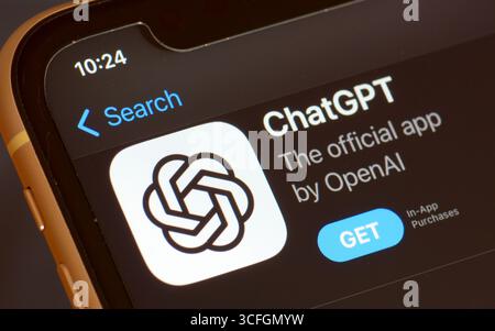 ChatGPT AI App im Apple App Store Stockfoto