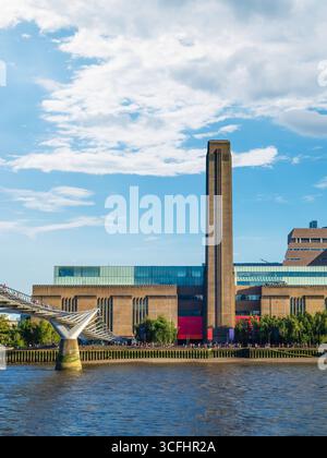 Landschaft des südlichen Ufers der Themse, London, Großbritannien Stockfoto
