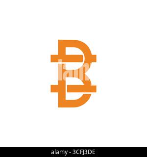 Buchstaben sind ein gelber einfacher abstrakter Logo-Vektor Stock Vektor