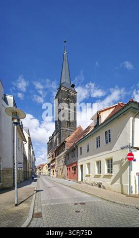 Stephanskirche, gotische Hallenkirche, Altstadt, Aschersleben, Sachsen-Anhalt, Deutschland Stockfoto