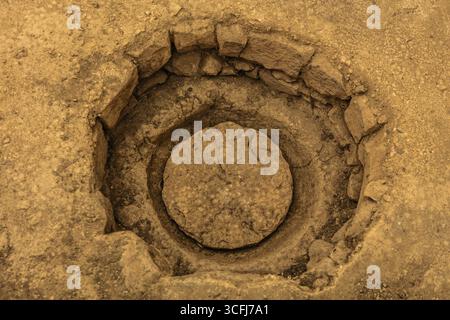 Rituelle Stätte, Megalithtempel von Hal Tarxien, 3250-2500 v. Chr., UNESCO-Weltkulturerbe, Tarxien, Malta Stockfoto