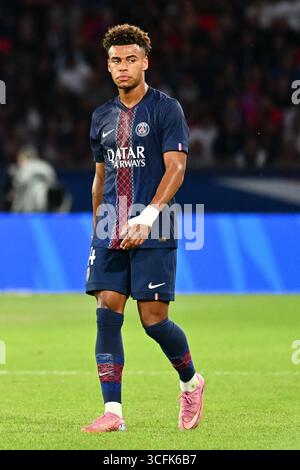 Paris, Frankreich. August 2025. Während des Spiels zwischen PSG und Angers SCO im Parc des Princes am 22. August 2025. - 22/08/2025 - France/Ile-de-France (Region)/Paris - Julien Mattia/Le Pictorium Credit: LE PICTORIUM/Alamy Live News Stockfoto