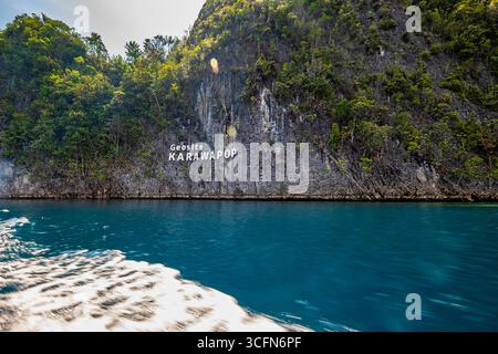 Yellu, South Misool, Raja Ampat Regency, West Papua Erobert @Misool, Südwest Papua, Indonesien Stockfoto