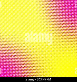Abstrakter Halbtonverlaufshintergrund mit leuchtenden gelben und magentafarbenen Punkten. Moderne Pop-Art-Textur im Retro-Stil für Druck, Design und digitale Projekte Stock Vektor