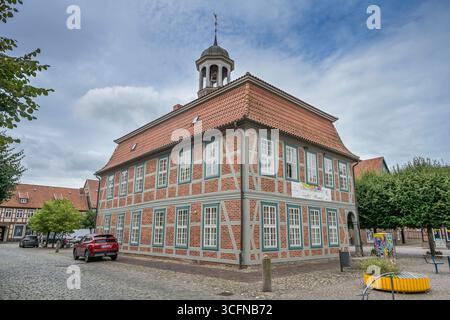 Altes Rathaus, Markt, Altstadt, Boizenburg, Mecklenburg-Vorpommern, Deutschland *** Altes Rathaus, Markt, Altstadt, Boizenburg, Mecklenburg-Vorpommern, Deutschland Stockfoto