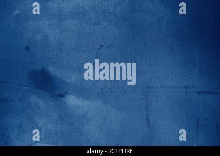 Schöner abstrakter Grunge dekorativer marineblauer dunkler Stuckwandhintergrund Stockfoto