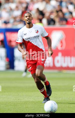 Utrecht, Niederlande. August 2025. UTRECHT, 24.08.2025, Stadion Galgenwaard, Saison 2025/2026, niederländischer Eredivisie Football, Spiel zwischen FC Utrecht und Excelsior Rotterdam, Foto zeigt FC Utrecht Spieler Sebastien Haller Credit: Pro Shots/Alamy Live News Stockfoto