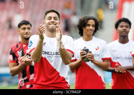 Utrecht, Niederlande. August 2025. UTRECHT, 24.08.2025, Stadion Galgenwaard, Saison 2025/2026, niederländischer Eredivisie Football, Spiel zwischen FC Utrecht und Excelsior Rotterdam, Foto zeigt FC Utrecht Spieler Souffian Elkarouani Credit: Pro Shots/Alamy Live News Stockfoto