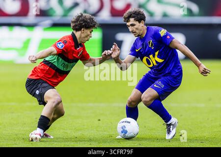 Nijmegen, Niederlande. August 2025. NIJMEGEN, 24.08.2025, Stadion de Goffert, Saison 2025/2026, niederländischer Eredivisie-Fußball, Spiel zwischen NEC Nijmegen und NAC Breda, Foto zeigt Credit: Pro Shots/Alamy Live News Stockfoto