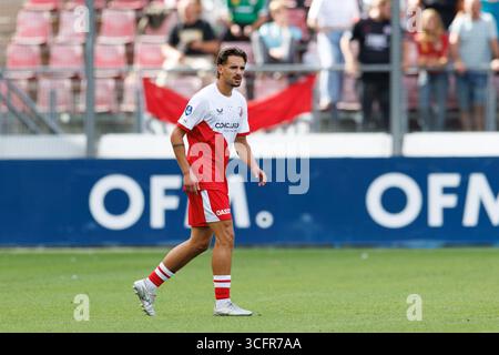 Utrecht, Niederlande. August 2025. UTRECHT, 24.08.2025, Stadion Galgenwaard, Saison 2025/2026, niederländischer Eredivisie Football, Spiel zwischen FC Utrecht und Excelsior Rotterdam, Foto zeigt FC Utrecht Spieler Siebe Horemans Credit: Pro Shots/Alamy Live News Stockfoto