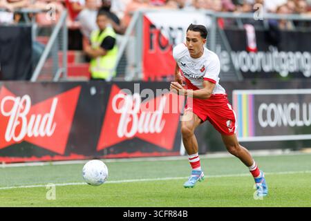 Utrecht, Niederlande. August 2025. UTRECHT, 24.08.2025, Stadion Galgenwaard, Saison 2025/2026, niederländischer Eredivisie Football, Spiel zwischen FC Utrecht und Excelsior Rotterdam, Foto zeigt FC Utrecht Spieler Miliano Jonathans Credit: Pro Shots/Alamy Live News Stockfoto