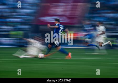 MÖNCHENGLADBACH, DEUTSCHLAND - 24. AUGUST 2025: - Das Fußballspiel der Bundesliga Borussia Mönchengladbach gegen den Hamburger SV im Borussia Park. Stockfoto