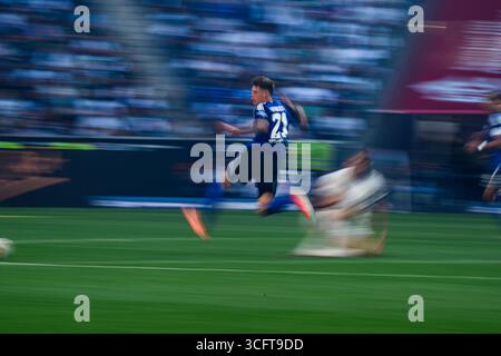 MÖNCHENGLADBACH, DEUTSCHLAND - 24. AUGUST 2025: - Das Fußballspiel der Bundesliga Borussia Mönchengladbach gegen den Hamburger SV im Borussia Park. Stockfoto