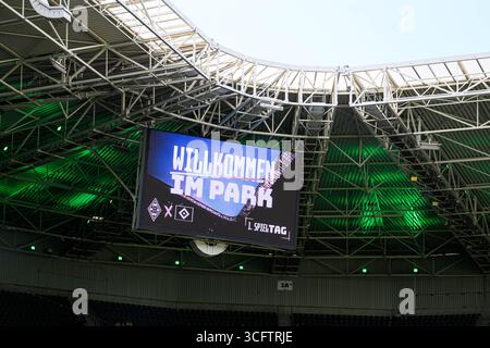 MÖNCHENGLADBACH, DEUTSCHLAND - 24. AUGUST 2025: - Das Fußballspiel der Bundesliga Borussia Mönchengladbach gegen den Hamburger SV im Borussia Park. Stockfoto