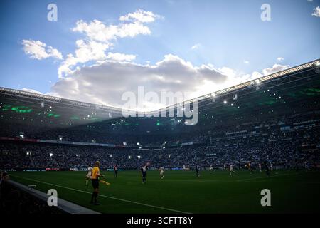 MÖNCHENGLADBACH, DEUTSCHLAND - 24. AUGUST 2025: - Das Fußballspiel der Bundesliga Borussia Mönchengladbach gegen den Hamburger SV im Borussia Park. Stockfoto