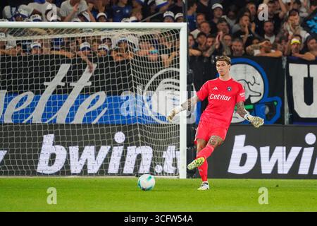 Bergamo, Italie. August 2025. Adrian Šemper während des italienischen Meisterschaftsspiels Serie A zwischen Atalanta BC und Pisa SC am 24. August 2025 im Gewiss-Stadion in Bergamo, Italien - Foto Alessio Morgese/DPPI Credit: DPPI Media/Alamy Live News Stockfoto