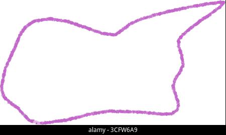 Handgezeichnete Wellenförmige Rosa Sprechblase Stock Vektor