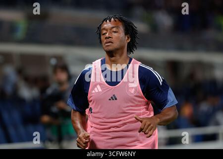 August 2025; Gewiss-Stadion, Bergamo, Italien, Fußball der Serie A, Atalanta gegen Pisa; Juan Cuadrado vom AC Pisa 1909 Stockfoto