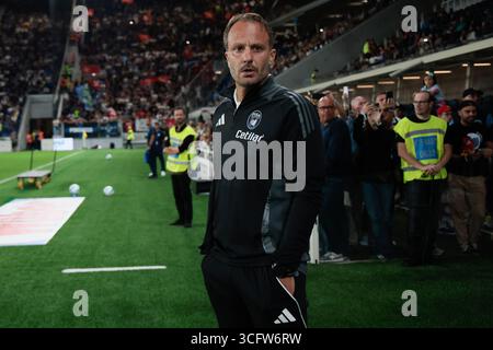 August 2025; Gewiss-Stadion, Bergamo, Italien, Fußball der Serie A, Atalanta gegen Pisa; Alberto Gilardino vom AC Pisa 1909 Stockfoto