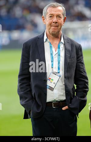 August 2025; Gewiss-Stadion, Bergamo, Italien, Fußball der Serie A, Atalanta gegen Pisa; Alexander Knaster, Anteilseigner von Pisa Calcio Stockfoto
