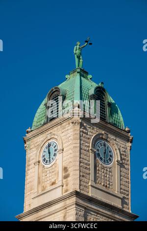 USA Virginia VA Harrisonburg Rockingham County Court Courthouse Square im Stadtzentrum Stockfoto