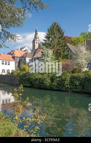Altstadt von Essen-Kettwig an der Ruhr im Ruhrgebiet, Nordrhein-Westfalen, Deutschland Stockfoto