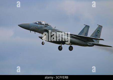 F15 Strike Eagle bei RAF Waddington, Übung Cobra Warrior 25-1 Stockfoto
