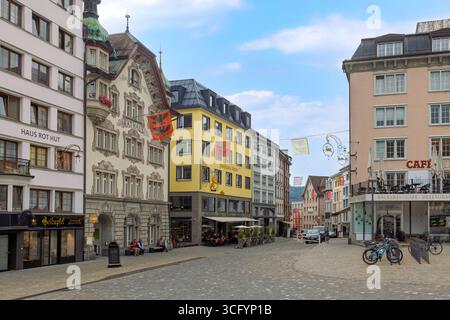 Das barocke Kloster Einsiedeln ist eine bedeutende Benediktinerabtei und ein bedeutender Wallfahrtsort in der Zentralschweiz. Stockfoto